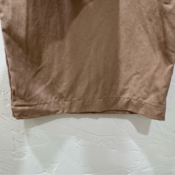 Reformation Mason Khaki Trousers High Waist Pleated Wide Leg Career Women's 10 - Picture 8 of 15